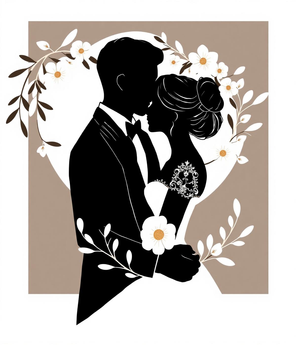 Ilustración de la pareja